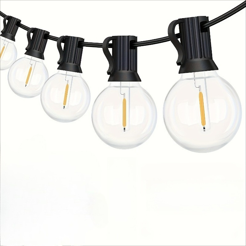 Outdoor Lighting For Backyard - 64FT G40 Solar Powered Dimmable String