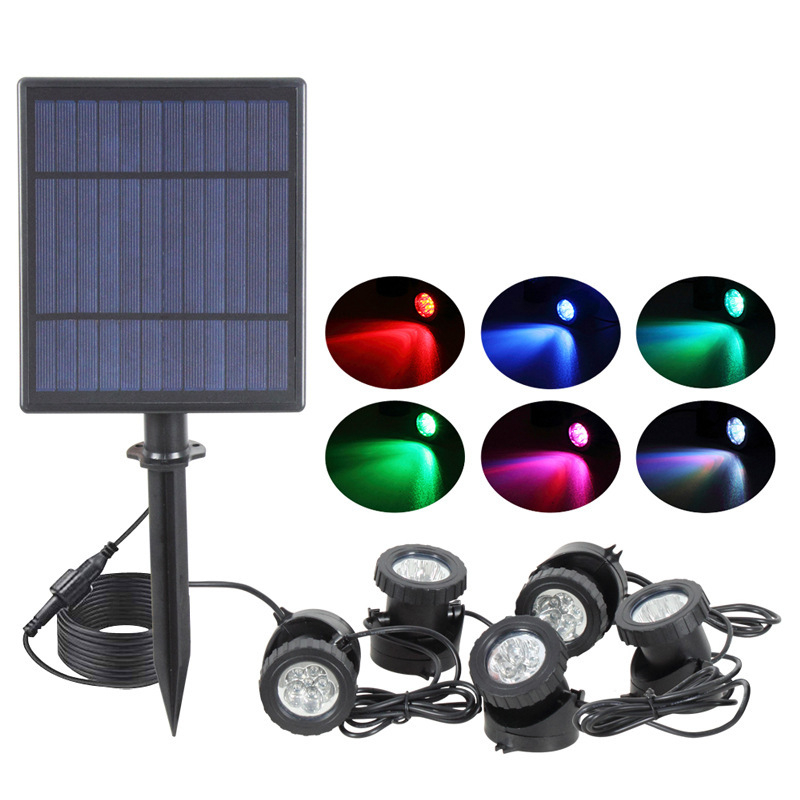 Pond Light Submersible - Waterproof Solar Powered Underwater Lamp Pond