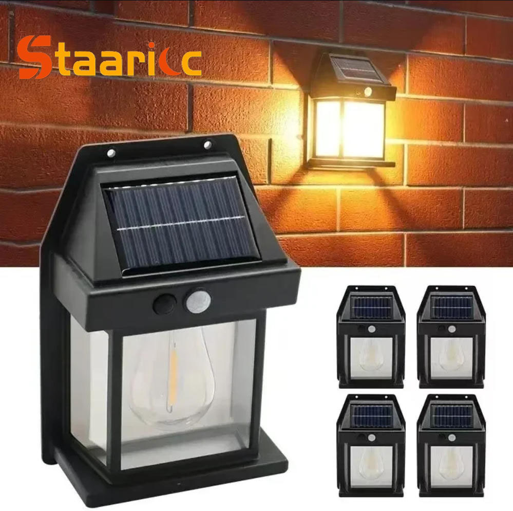 Outdoor Lighting For Backyard - Outdoor Solar Tungsten Wall Light with