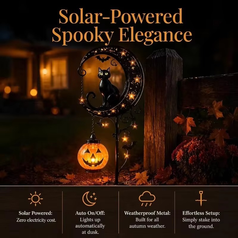 Halloween Solar Garden Stake L - Outdoor Lighting Yard Stakes review and price
