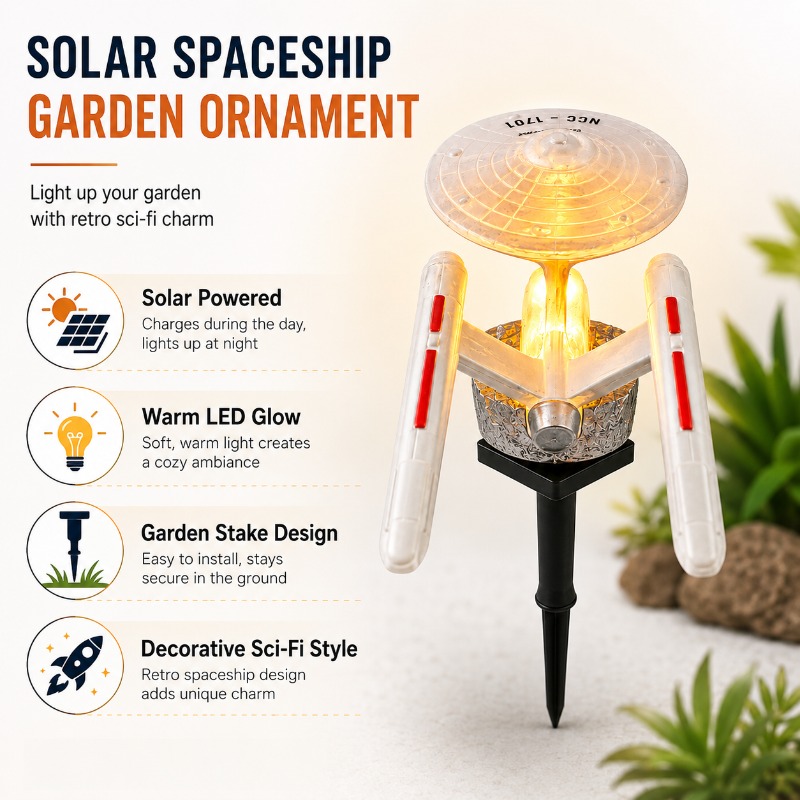 Star Trek USS Enterprise Solar - Outdoor Lighting Led Fixtures review and price