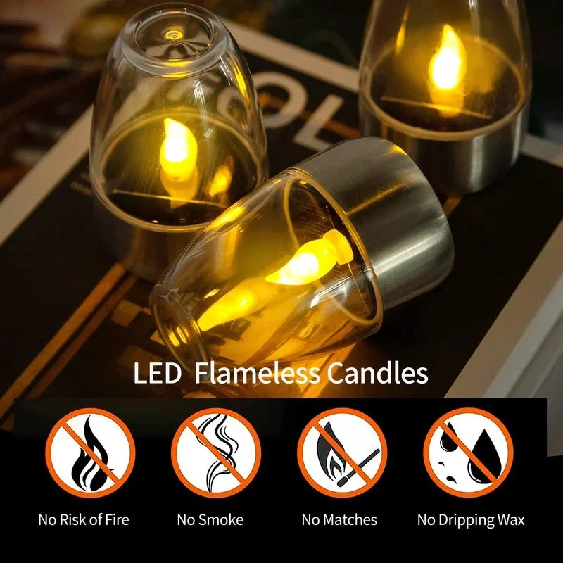 Solar Powered Flameless Candle - Outdoor Lighting Led Fixtures review and price
