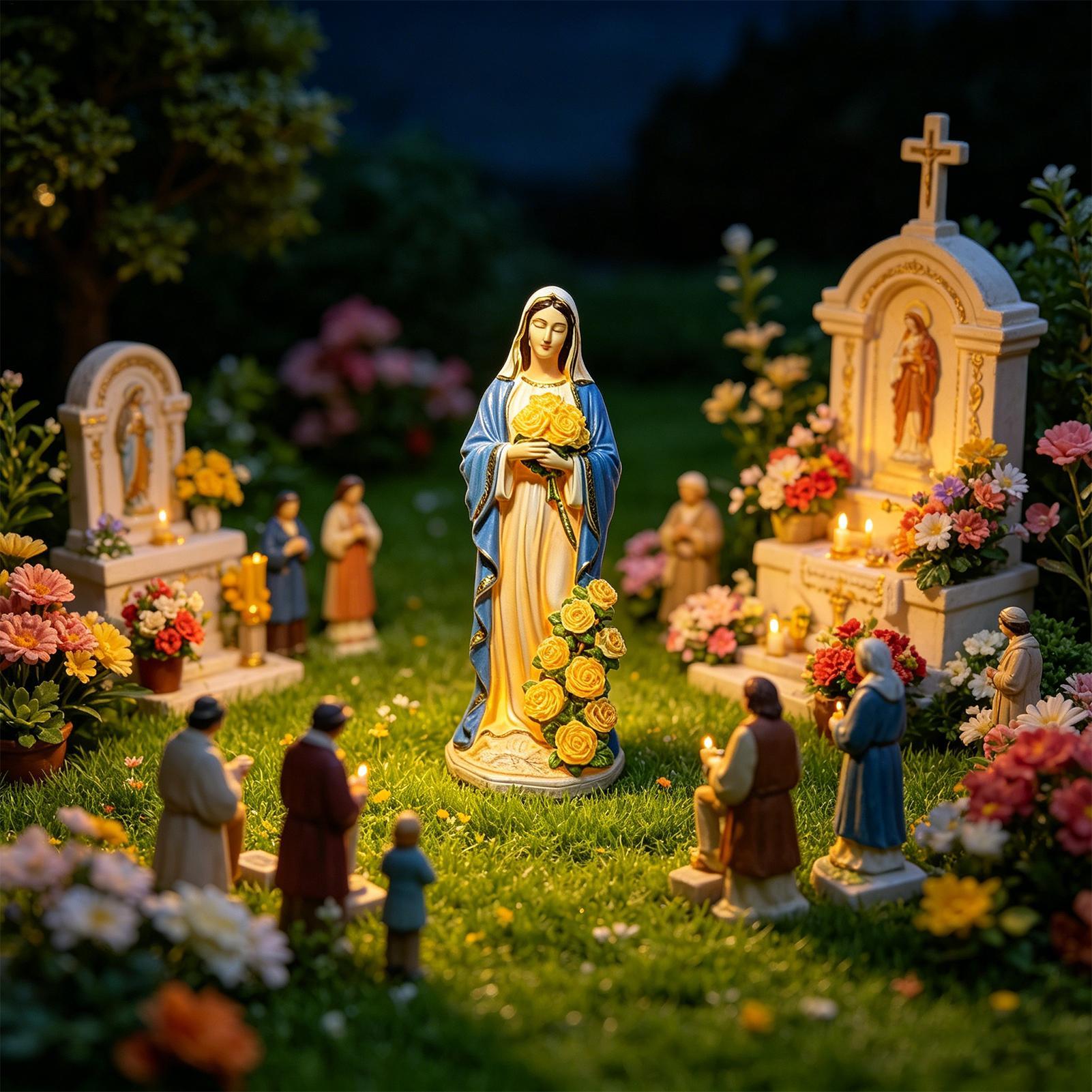Virgin Mary Solar Statue Garde - Outdoor Lighting For Backyard review and price
