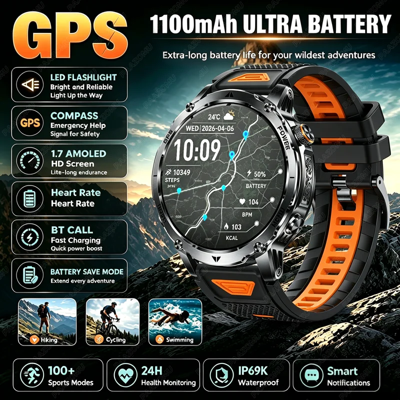 GPS Outdoor Military Smart Wat - Outdoor Lighting Smart Controller review and price