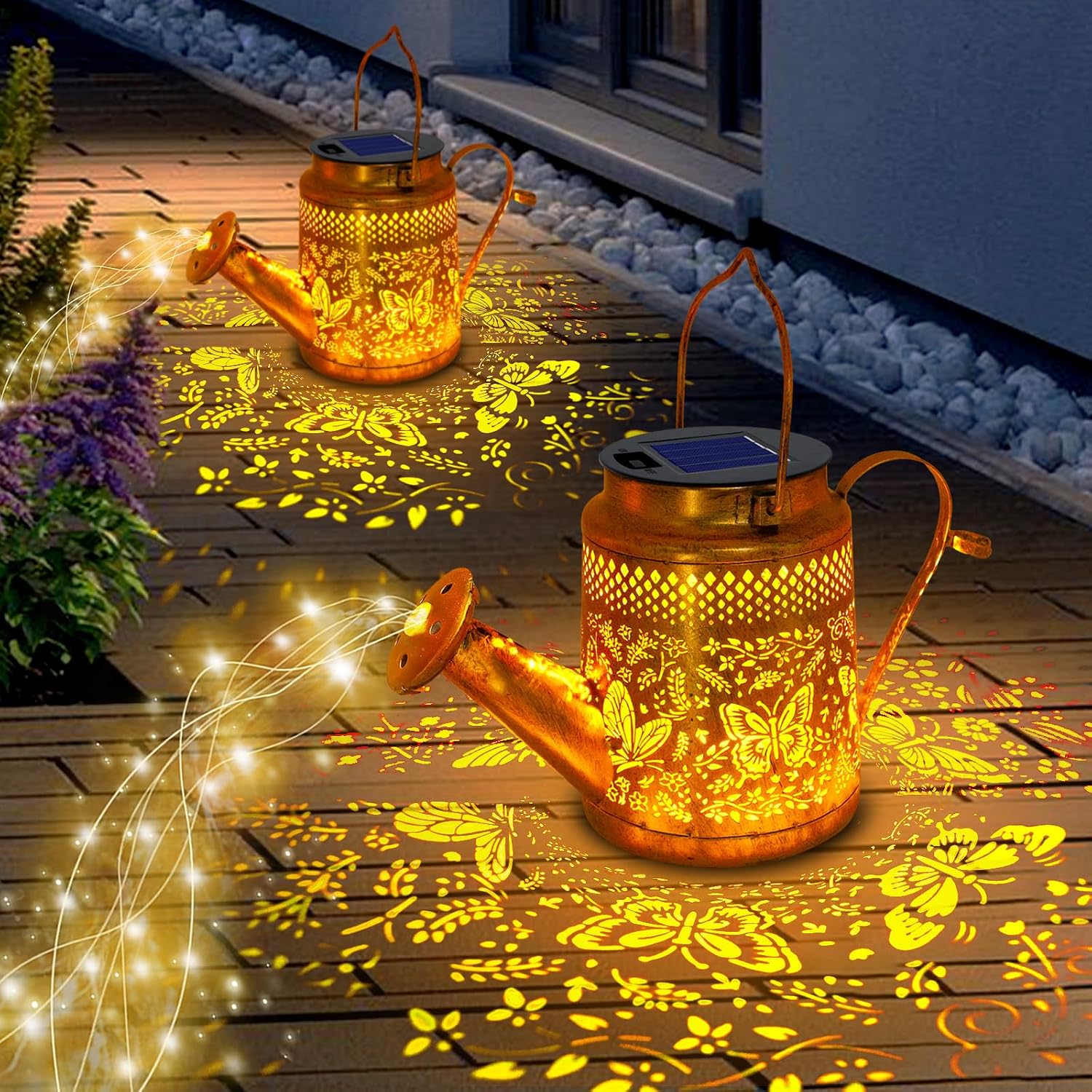 2 Pack Big Solar Butterfly Wat - Outdoor Lighting For Backyard review and price