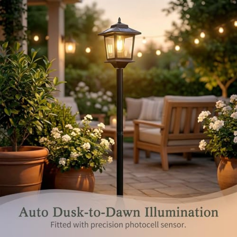 Outdoor Solar Post Lights, 2-P - Outdoor Lighting Solar review and price