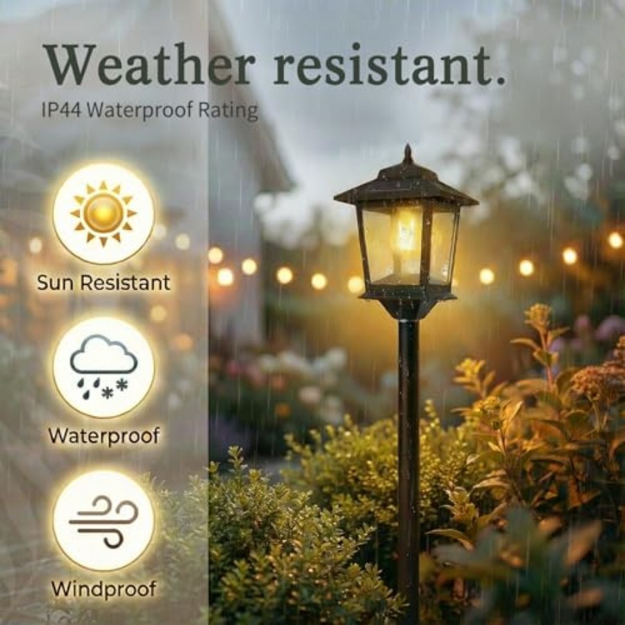 Outdoor Solar Post Lights, 2-P - Outdoor Lighting Solar review and price