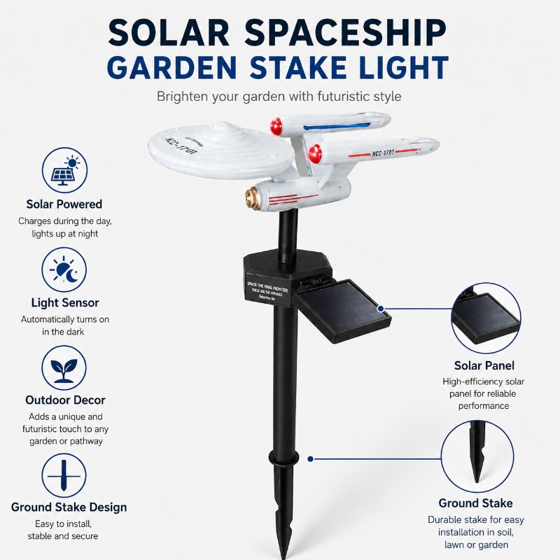 Star Trek USS Enterprise Solar - Outdoor Lighting Led Fixtures review and price