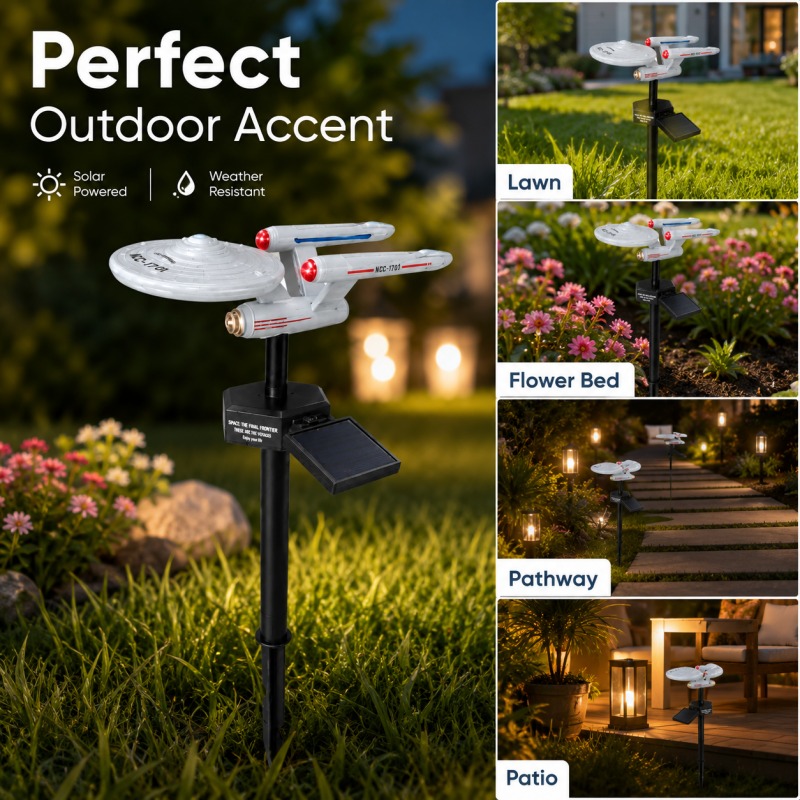 Star Trek USS Enterprise Solar - Outdoor Lighting Led Fixtures review and price