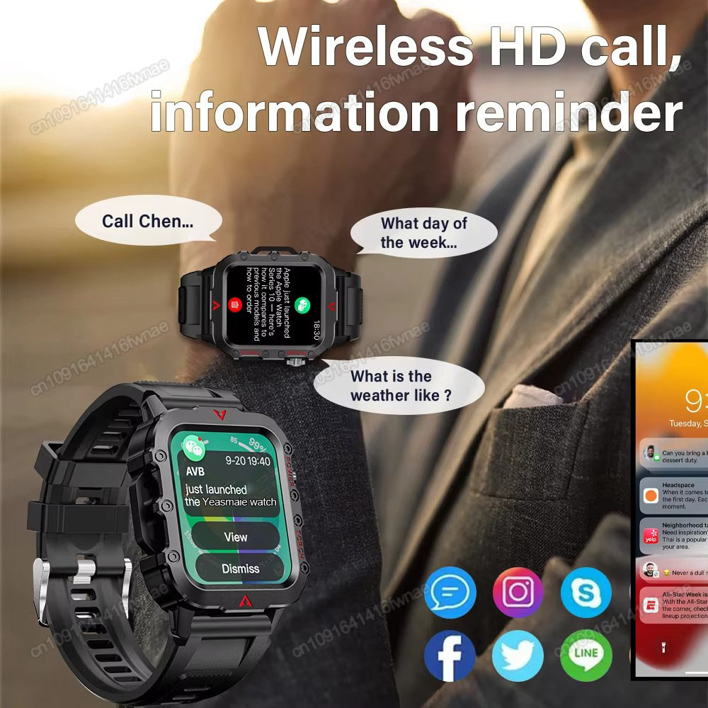 New Men's Smart Watch LED Flas - Outdoor Lighting Smart Controller review and price