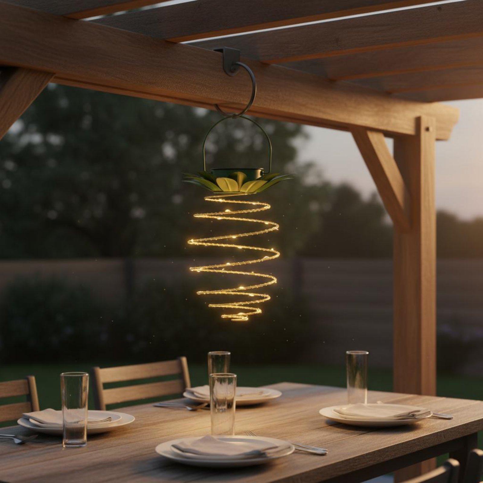 2 Pieces Solar Pineapple Lamp  - Outdoor Lighting Landscape review and price