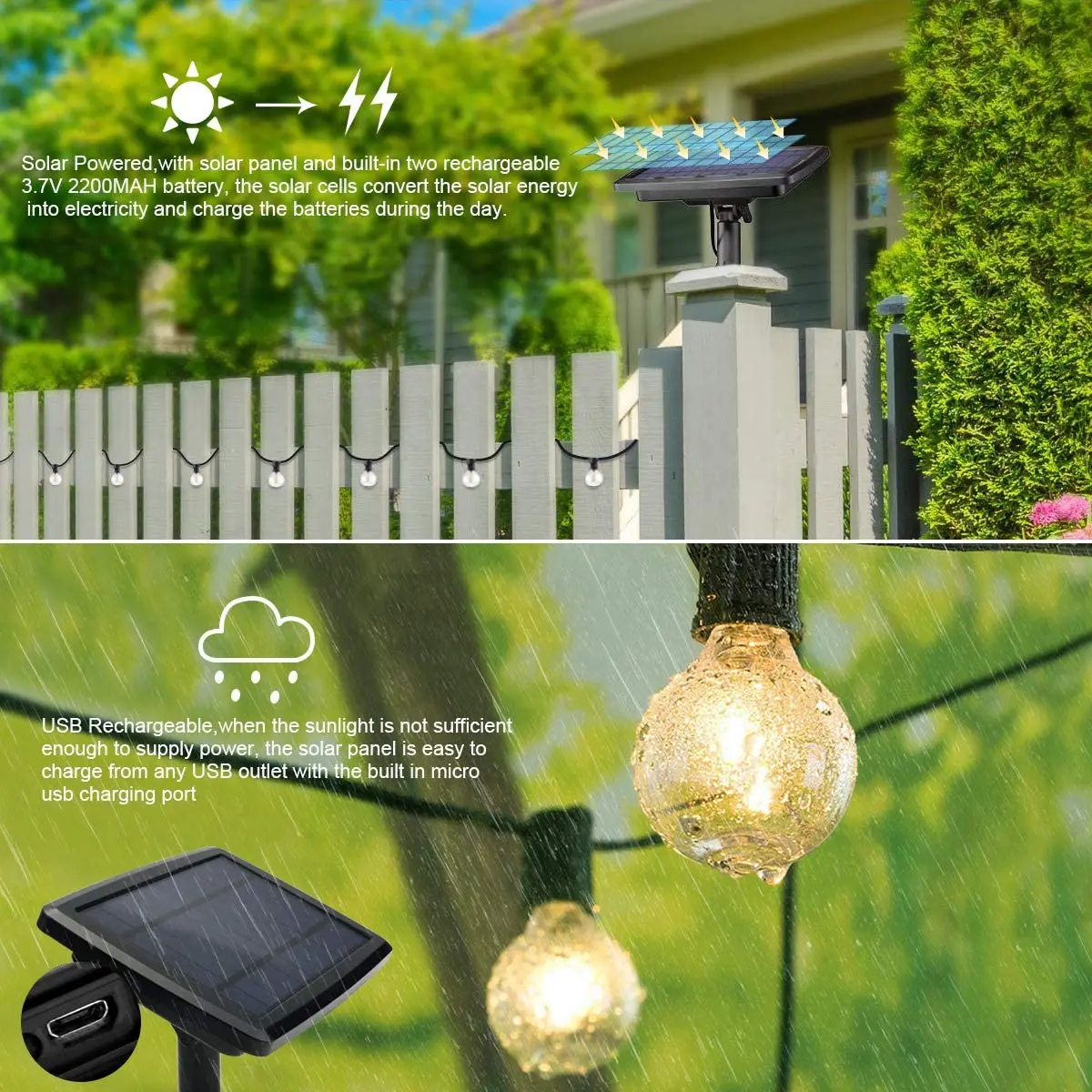 100/50/25ft Solar Led String L - Outdoor Lighting Company review and price