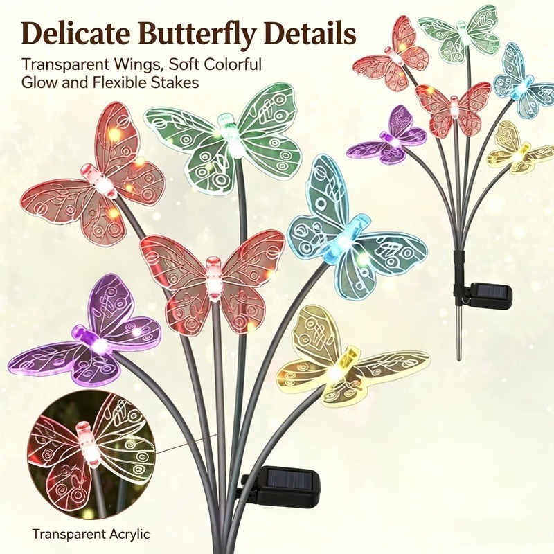Solar Powered Butterfly Lights - Outdoor Lighting Solar review and price