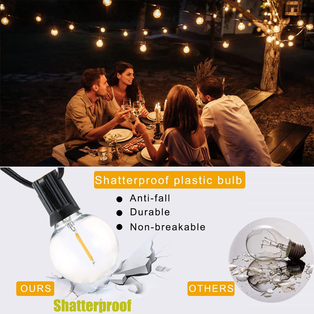 8M/15M G40 Globe String Lights - Outdoor Lighting For Backyard review and price