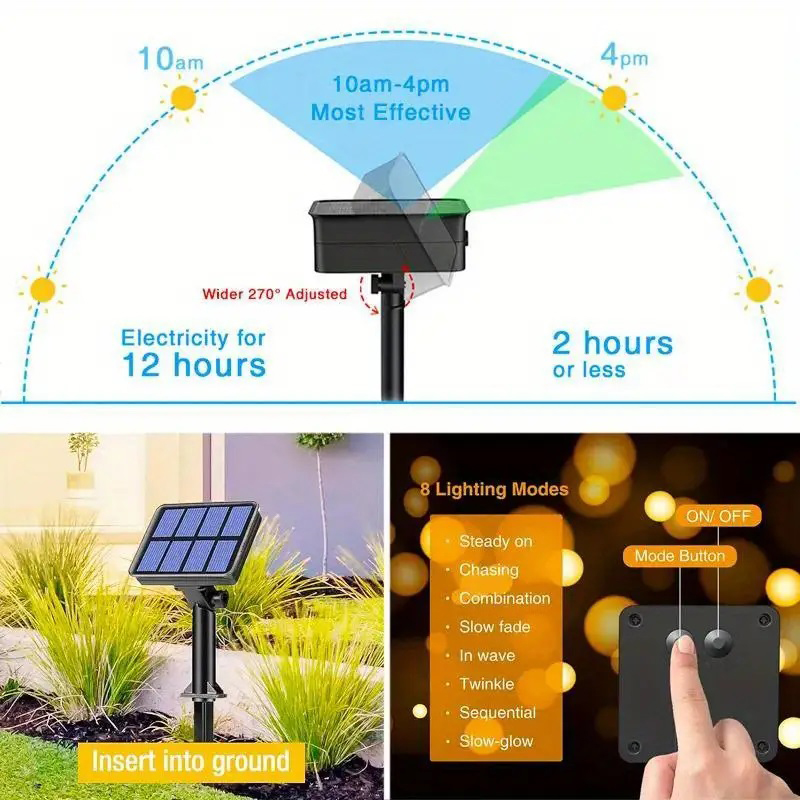 1pcs Solar LED String Lights W - Outdoor Lighting Led Fixtures review and price