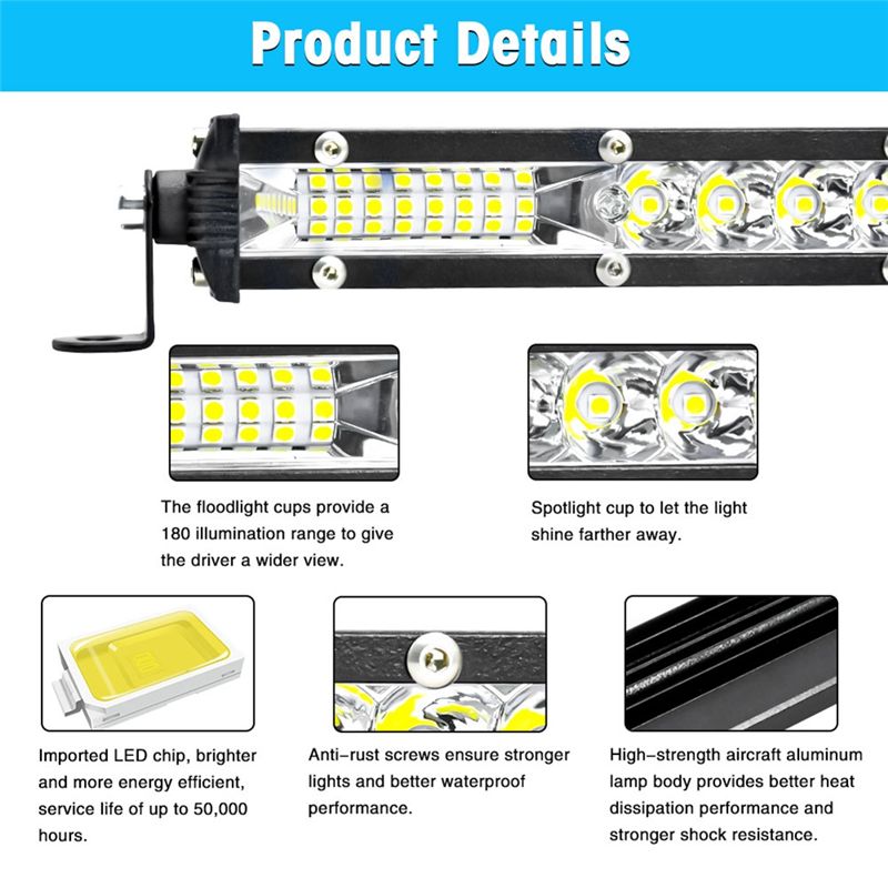 LED Light Bar Spot Flood Combo - Led Flood Light review and price