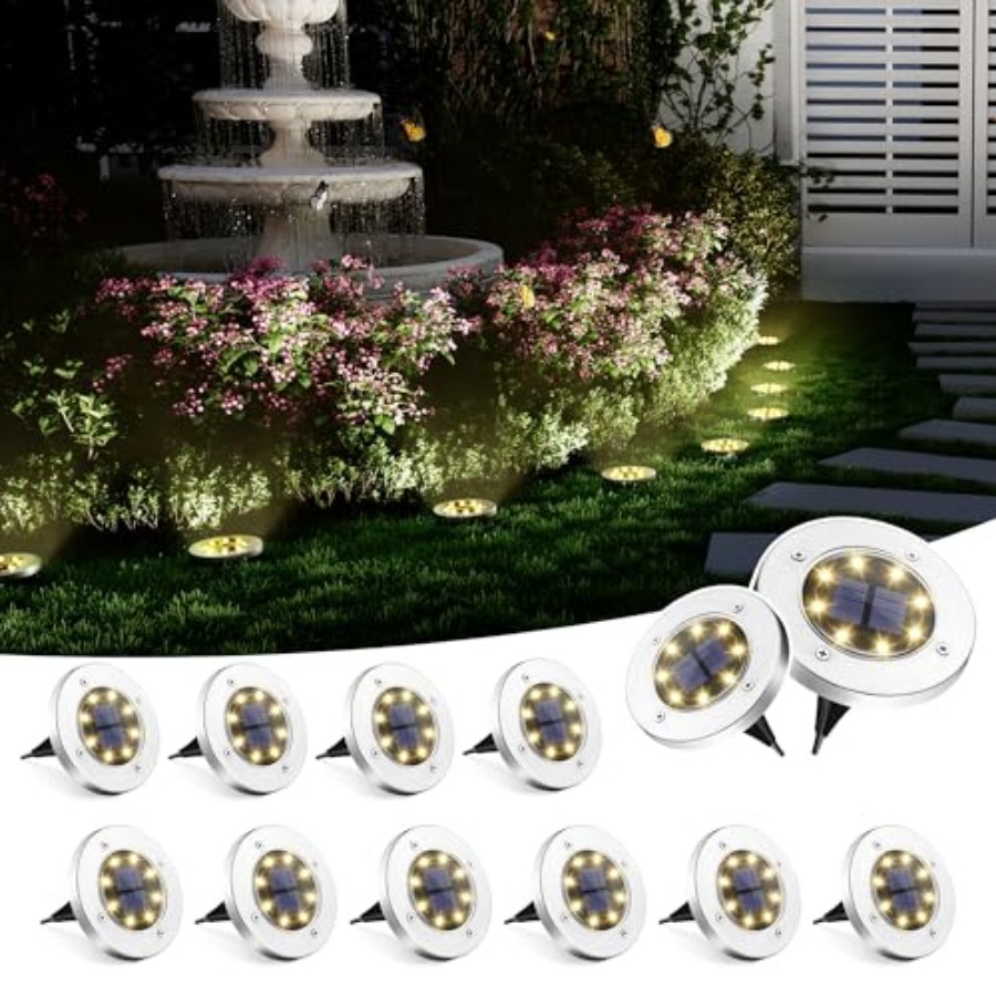 Solar Ground Lights Solar Ligh - Outdoor Lighting Landscape review and price
