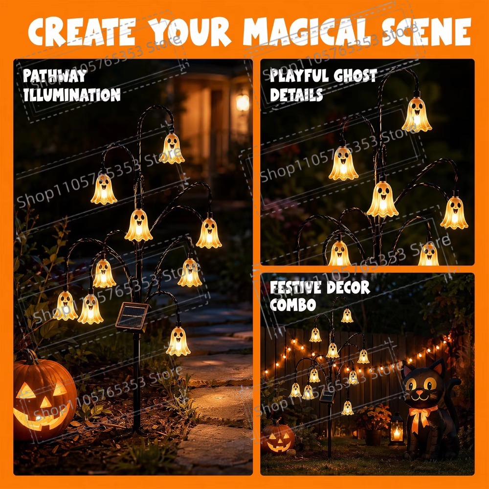 Halloween Solar Lantern Outdoo - Outdoor Lighting Yard Stakes review and price