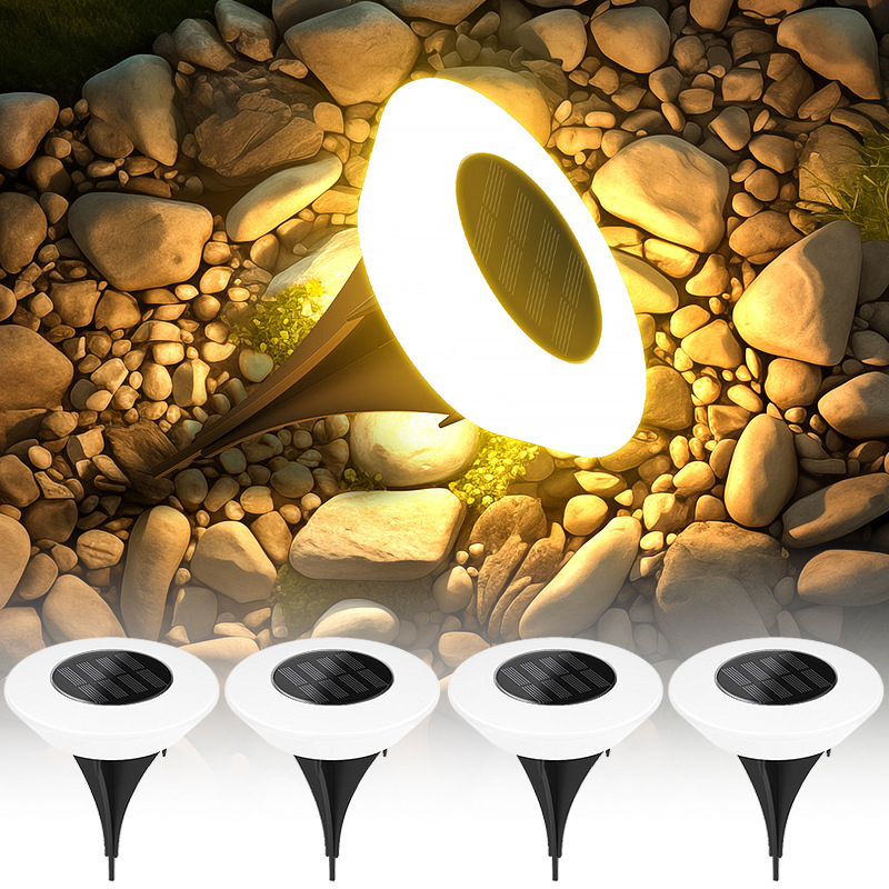 1/4 PCS Solar Ground Lights, C - Outdoor Lighting Company review and price